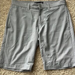 Travis Mathew Gray Flat Front Shorts with Modern Design